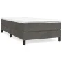 Box spring bed with dark gray velvet mattress 80x200 cm by vidaXL, Beds and slatted bases - Ref: Foro24-3144298, Price: 265,1...