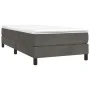 Box spring bed with dark gray velvet mattress 80x200 cm by vidaXL, Beds and slatted bases - Ref: Foro24-3144298, Price: 265,1...