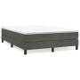 Boxspringbett mit dunkelgrauer Samtmatratze 140x200 cm von vidaXL, Betten und Lattenroste - Ref: Foro24-3144334, Preis: 381,0...