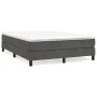 Boxspringbett mit dunkelgrauer Samtmatratze 140x200 cm von vidaXL, Betten und Lattenroste - Ref: Foro24-3144334, Preis: 368,6...