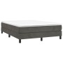 Boxspringbett mit dunkelgrauer Samtmatratze 140x200 cm von vidaXL, Betten und Lattenroste - Ref: Foro24-3144334, Preis: 381,0...