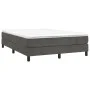 Boxspringbett mit dunkelgrauer Samtmatratze 140x200 cm von vidaXL, Betten und Lattenroste - Ref: Foro24-3144334, Preis: 368,6...