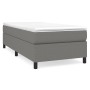Cama box spring con colchón tela gris oscuro 80x200 cm de vidaXL, Camas y somieres - Ref: Foro24-3144376, Precio: 271,79 €, D...