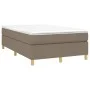 Box spring bed with taupe gray fabric mattress 120x200 cm by vidaXL, Beds and slatted bases - Ref: Foro24-3144510, Price: 347...