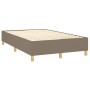 Box spring bed with taupe gray fabric mattress 120x200 cm by vidaXL, Beds and slatted bases - Ref: Foro24-3144510, Price: 354...
