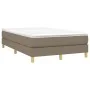 Box spring bed with taupe gray fabric mattress 120x200 cm by vidaXL, Beds and slatted bases - Ref: Foro24-3144163, Price: 325...