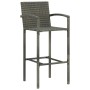 Kitchen stools 4 units gray synthetic rattan by vidaXL, Garden chairs - Ref: Foro24-313456, Price: 180,60 €, Discount: %