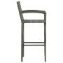 Kitchen stools 4 units gray synthetic rattan by vidaXL, Garden chairs - Ref: Foro24-313456, Price: 180,60 €, Discount: %