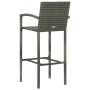 Kitchen stools 4 units gray synthetic rattan by vidaXL, Garden chairs - Ref: Foro24-313456, Price: 180,60 €, Discount: %
