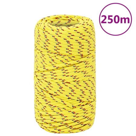 Cuerda de barco polipropileno amarillo 2 mm 250 m
