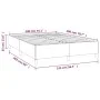 Boxspringbett mit dunkelbrauner Stoffmatratze 140x200 cm von vidaXL, Betten und Lattenroste - Ref: Foro24-3144426, Preis: 387...