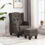 Taupegrauer Stoffsessel mit Fußstützenhocker von vidaXL, Sessel - Ref: Foro24-320159, Preis: 281,94 €, Rabatt: %