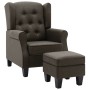 Taupegrauer Stoffsessel mit Fußstützenhocker von vidaXL, Sessel - Ref: Foro24-320159, Preis: 281,94 €, Rabatt: %