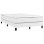 Box spring bed with white synthetic leather mattress 120x200 cm by vidaXL, Beds and slatted bases - Ref: Foro24-3144250, Pric...