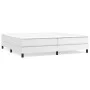 Box spring bed with white synthetic leather mattress 200x200 cm by vidaXL, Beds and slatted bases - Ref: Foro24-3144280, Pric...
