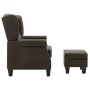Taupegrauer Stoffsessel mit Fußstützenhocker von vidaXL, Sessel - Ref: Foro24-320159, Preis: 281,94 €, Rabatt: %