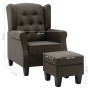 Taupegrauer Stoffsessel mit Fußstützenhocker von vidaXL, Sessel - Ref: Foro24-320159, Preis: 281,94 €, Rabatt: %
