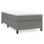Cama box spring con colchón tela gris oscuro 100x200 cm de vidaXL, Camas y somieres - Ref: Foro24-3144400, Precio: 302,60 €, ...