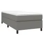 Box spring bed with dark gray fabric mattress 100x200 cm by vidaXL, Beds and slatted bases - Ref: Foro24-3144400, Price: 297,...