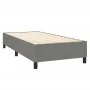 Box spring bed with dark gray fabric mattress 100x200 cm by vidaXL, Beds and slatted bases - Ref: Foro24-3144400, Price: 297,...