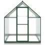 Invernadero con marco base aluminio verde 224x169x202 cm