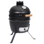 Barbacoa 2 en 1 ahumadora Kamado de cerámica negro 56 cm de vidaXL, Barbacoas - Ref: Foro24-316093, Precio: 264,93 €, Descuen...