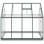Invernadero con marco base aluminio verde 224x169x202 cm