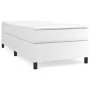 Box spring bed with white synthetic leather mattress 90x190 cm by vidaXL, Beds and slatted bases - Ref: Foro24-3144579, Price...