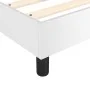 Box spring bed with white synthetic leather mattress 90x190 cm by vidaXL, Beds and slatted bases - Ref: Foro24-3144579, Price...