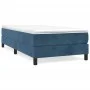 Boxspringbett mit dunkelblauer Samtmatratze 90x190 cm von vidaXL, Betten und Lattenroste - Ref: Foro24-3144307, Preis: 254,93...