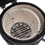 Barbacoa 2 en 1 ahumadora Kamado de cerámica negro 56 cm de vidaXL, Barbacoas - Ref: Foro24-316093, Precio: 264,93 €, Descuen...