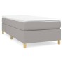 Boxspringbett mit hellgrauer Stoffmatratze 100x200 cm von vidaXL, Betten und Lattenroste - Ref: Foro24-3144498, Preis: 286,12...