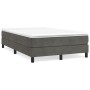 Box spring bed with dark gray velvet mattress 120x200 cm by vidaXL, Beds and slatted bases - Ref: Foro24-3144322, Price: 338,...