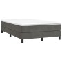 Box spring bed with dark gray velvet mattress 120x200 cm by vidaXL, Beds and slatted bases - Ref: Foro24-3144322, Price: 338,...