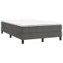 Cama box spring con colchón terciopelo gris oscuro 120x200 cm de vidaXL, Camas y somieres - Ref: Foro24-3144322, Precio: 322,...