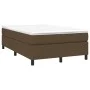 Box spring bed with dark brown fabric mattress 120x200 cm by vidaXL, Beds and slatted bases - Ref: Foro24-3144410, Price: 353...