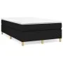 Box spring bed with black fabric mattress 120x200 cm by vidaXL, Beds and slatted bases - Ref: Foro24-3144508, Price: 347,15 €...