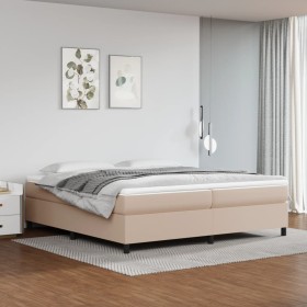 Boxspringbett mit Cappuccino-Kunstledermatratze 200x200cm von vidaXL, Betten und Lattenroste - Ref: Foro24-3144631, Preis: 53...