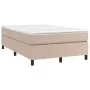 Box spring bed with cappuccino synthetic leather mattress 120x200cm by vidaXL, Beds and slatted bases - Ref: Foro24-3144601, ...