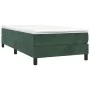 Box spring bed with dark green velvet mattress 90x200 cm by vidaXL, Beds and slatted bases - Ref: Foro24-3144312, Price: 274,...