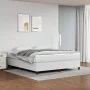 Box spring bed with white synthetic leather mattress 180x200 cm by vidaXL, Beds and slatted bases - Ref: Foro24-3144621, Pric...