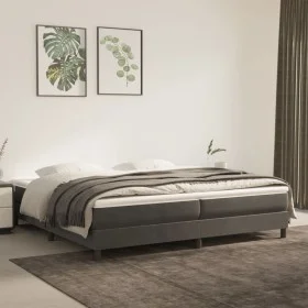 Box spring bed with dark gray velvet mattress 200x200 cm by vidaXL, Beds and slatted bases - Ref: Foro24-3144352, Price: 486,...