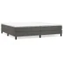 Box spring bed with dark gray velvet mattress 200x200 cm by vidaXL, Beds and slatted bases - Ref: Foro24-3144352, Price: 486,...