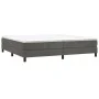 Box spring bed with dark gray velvet mattress 200x200 cm by vidaXL, Beds and slatted bases - Ref: Foro24-3144352, Price: 486,...