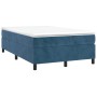 Box spring bed with dark blue velvet mattress 120x200 cm by vidaXL, Beds and slatted bases - Ref: Foro24-3144673, Price: 357,...