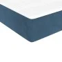 Box spring bed with dark blue velvet mattress 200x200 cm by vidaXL, Beds and slatted bases - Ref: Foro24-3144703, Price: 535,...