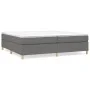 Box spring bed with dark gray fabric mattress 200x200 cm by vidaXL, Beds and slatted bases - Ref: Foro24-3144547, Price: 520,...