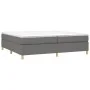Box spring bed with dark gray fabric mattress 200x200 cm by vidaXL, Beds and slatted bases - Ref: Foro24-3144547, Price: 520,...