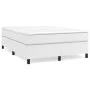 Box spring bed with white synthetic leather mattress 140x200cm by vidaXL, Beds and slatted bases - Ref: Foro24-3144609, Price...