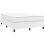 Box spring bed with white synthetic leather mattress 140x200cm by vidaXL, Beds and slatted bases - Ref: Foro24-3144609, Price...